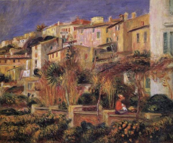 Terraces at Cagnes, Pierre Renoir